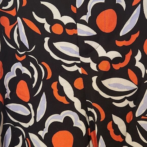 Anthropologie Breezy Straight Red Motif Pants Size 6 - Picture 4 of 16